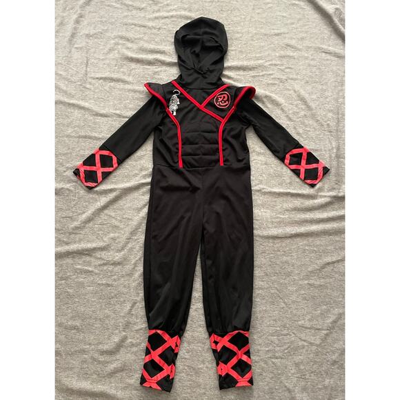 Spooktacular Ninja Kids Size 3T Black Halloween Costume - Picture 2 of 11